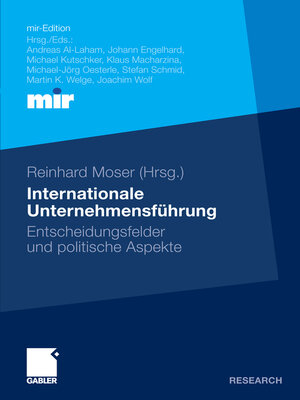cover image of Internationale Unternehmensführung